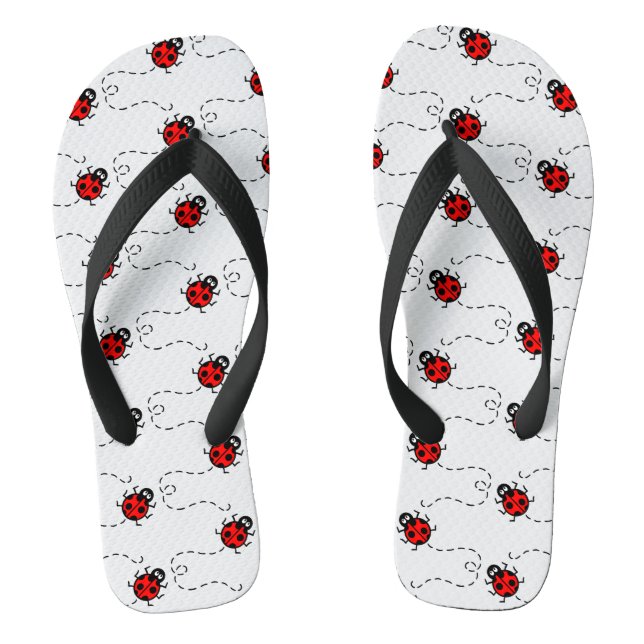 Chinelos de padrão Ladybird (Pé da cama)