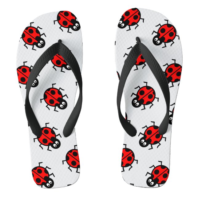 Chinelos de padrão Ladybird (Pé da cama)