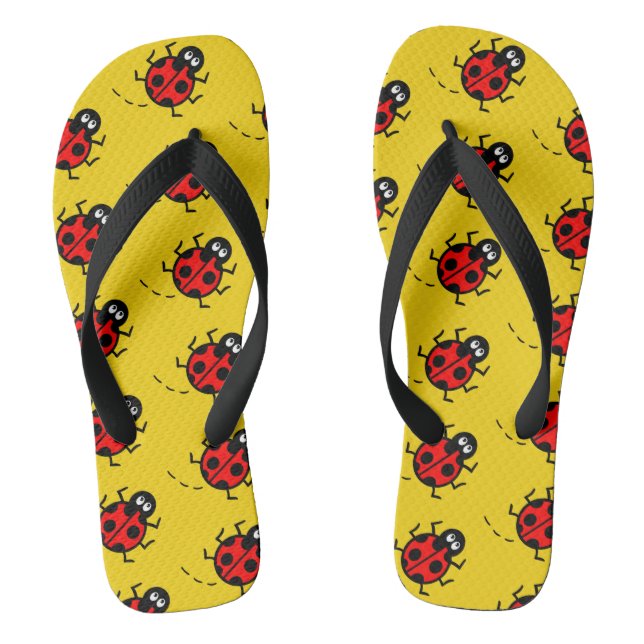 Chinelos de padrão Ladybird (Pé da cama)