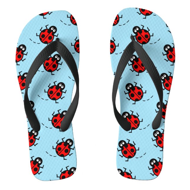 Chinelos de padrão Ladybird (Pé da cama)