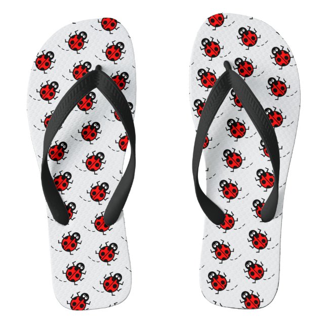 Chinelos de padrão Ladybird (Pé da cama)