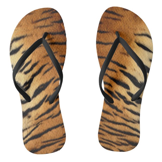 Chinelos de pele do Tiger Faux (Pé da cama)