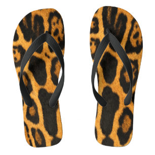 Chinelos de Pele Ocelot Faux