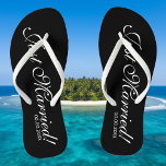 chinelos de praia para noiva e noivo<br><div class="desc">chinelos de praia de recem casados para noiva e noivo / mr e mrs casal. Adicione sua data de casamento. Nome personalizado flipflops elegantes para recém-casados e sua comitiva. Faça suas próprias sandálias personalizadas para noiva de equipe, noiva, madrinha de casamento, florista, mãe da noiva, mãe do noivo, tripulação, convidados...</div>