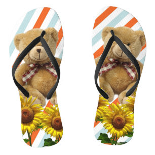 Chinelos de Urso de Girassol