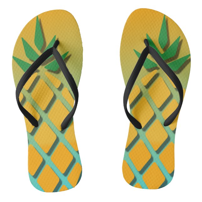 Chinelos de Verão Tropical Abacaxi (Pé da cama)