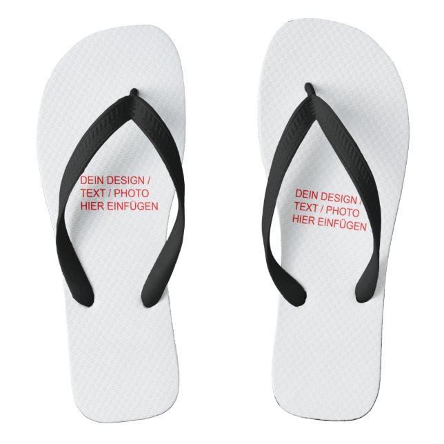 Chinelos DEIN DESIGN/TEXT/FOTO/LOGO Flip Flops (Pé da cama)