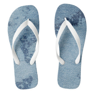 Chinelos Design de Denim Lavado #9 @ Emporio Moffa