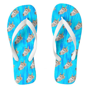 Chinelos Design De Tie Dye Dye Azul,
