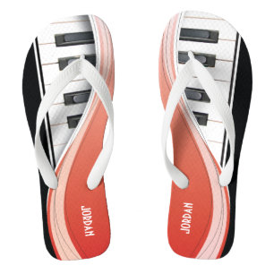 Chinelos Design do piano do divertimento com Swoosh