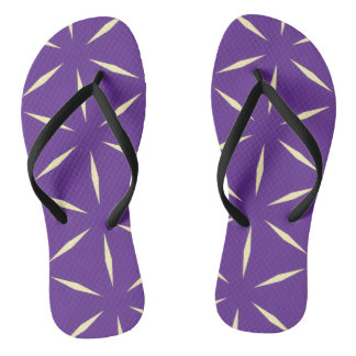 Chinelos Design Moderno Branco e Roxo