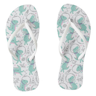 Chinelos Dinossauros Espaciais, Dinossauros Cutos, Navio Es