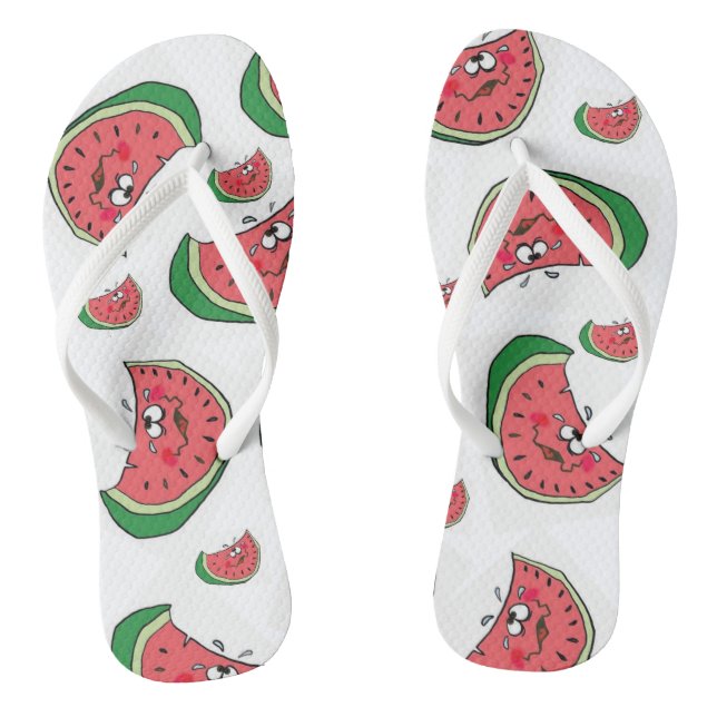 Chinelos Diversão Fruta de Melancia no Verão (Pé da cama)