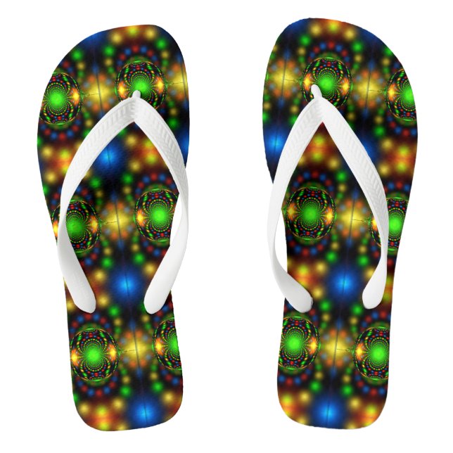 Chinelos Enfeite de Natal Design Fractal (Pé da cama)