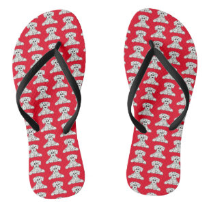 Chinelos Esquema de desenho de cão empalhado Dalmático pret