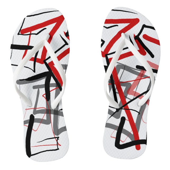 Chinelos Estilo livre de ziguezague (Pé da cama)