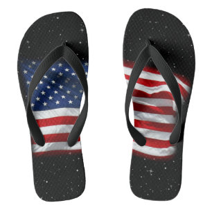 Chinelos Estrelas e Stripes Bandeira Americana Patriótica