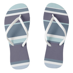 Chinelos Estrias de cinza azul
