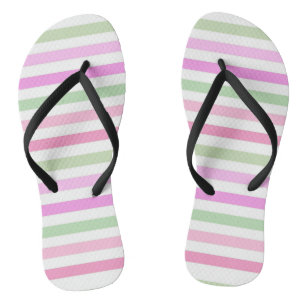 Chinelos Estrias, rosa, verdes