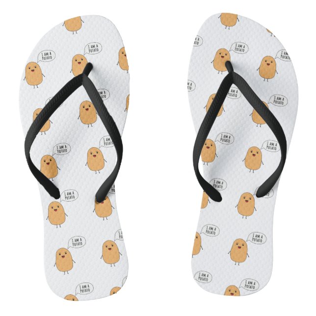 Chinelos Eu sou uma batata (Pé da cama)
