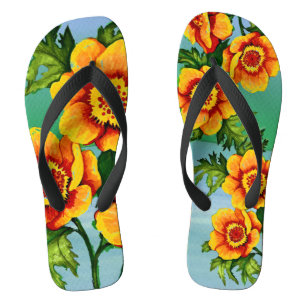 Chinelos Fantasy Poppies