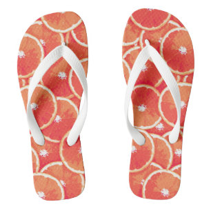 Chinelos Fatias de toranja rosa