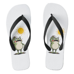 Chinelos Femininos de Verão Sizzling Frog