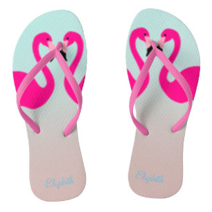 Chinelos Flamingos Rosa Adoráveis Enamorados