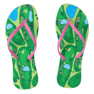 Chinelos Flip-Flops Divertido do Golfer