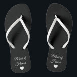 Chinelos Flip-Flops - Madrinha de casamento do Cabelo do Co<br><div class="desc">Chinelos para os membros do seu Partido Bridal! Facilmente personalizável,  altere as cores da precinta,  as cores únicas,  adicione texto ou outras imagens!</div>