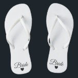 Chinelos Flip-Flops - Noiva do Coração<br><div class="desc">Chinelos para a Noiva! Facilmente personalizável,  altere as cores da precinta,  as cores únicas,  adicione texto ou outras imagens!</div>