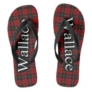 Chinelos Flops De Tartan Do Clã Escocês Wallace