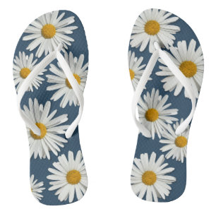 Chinelos Flor de Hippie White Daisy - Moda de Trendy