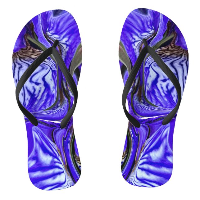 Chinelos Flor de Íris Roxa (Pé da cama)