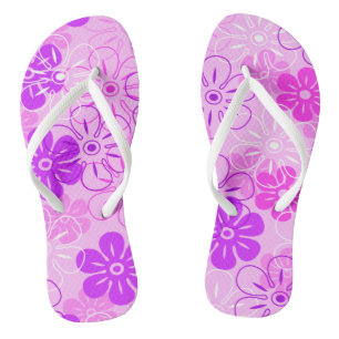 Chinelos Flor Rain Havaiano Retro Floral