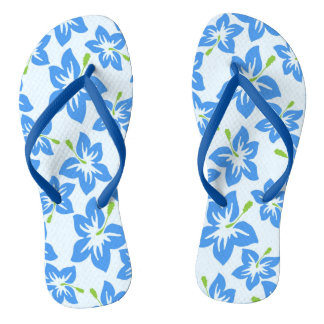 Chinelos Florais Blue Blossoms