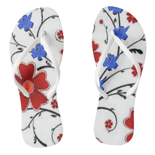 Chinelos Floral (Pé da cama)
