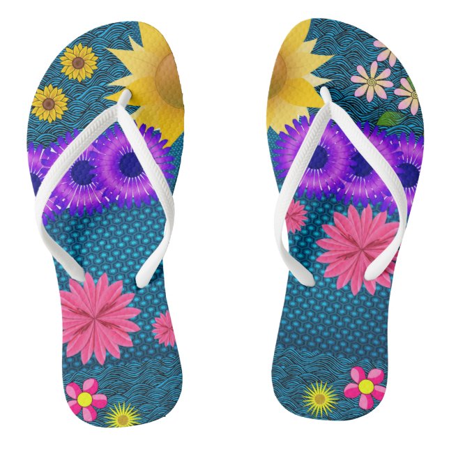 Chinelos Floral (Pé da cama)