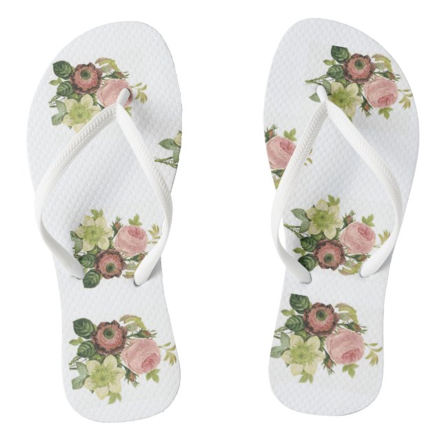Chinelos Floral (Pé da cama)