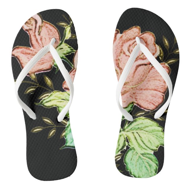 Chinelos Floral (Pé da cama)