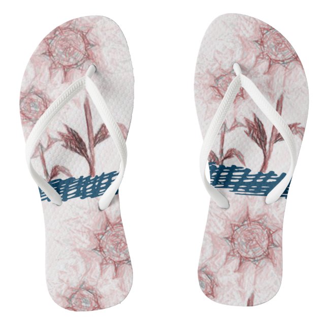 Chinelos Floral (Pé da cama)