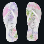 Chinelos FLORAL CHIC WEDDING DOEET PEAS Mãe de Noiva<br><div class="desc">Mãe das Noivas Sandals para combinar com a coleção - Floral Chic Wedding Peas Doce a rosa e lavanda com caligrafia bonito e fontes modernas</div>