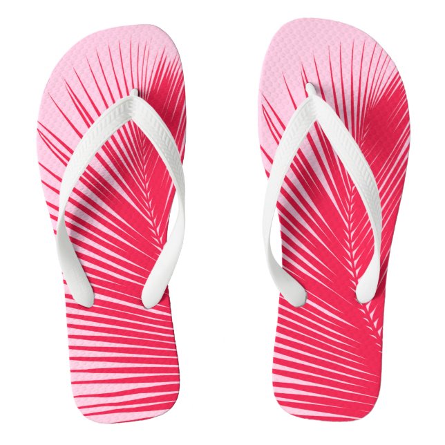 Chinelos Folha de palma - Coral e casca rosa (Pé da cama)