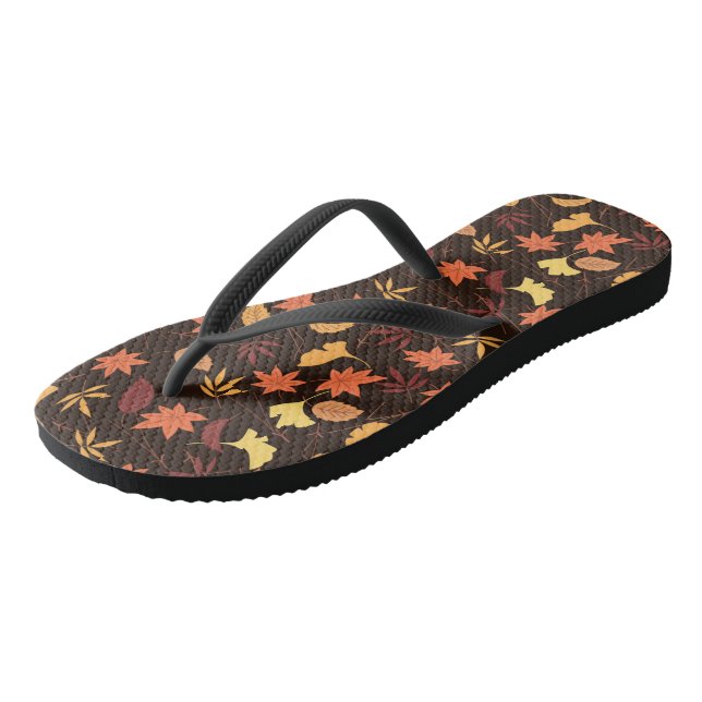 Chinelos Folhas de outono - (Inclinado)