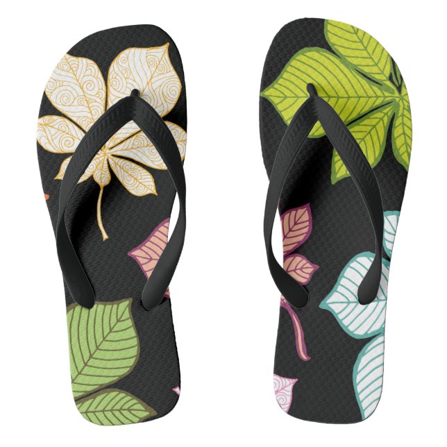 Chinelos Folhas estilizadas 9 (Pé da cama)