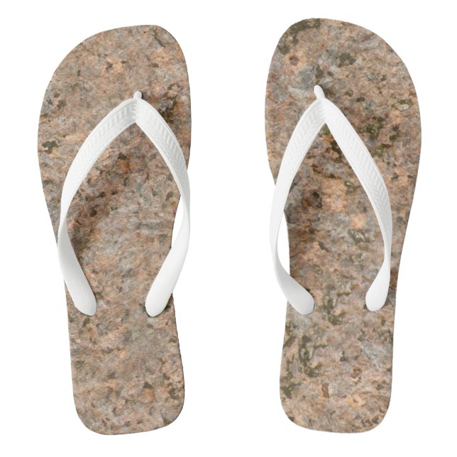 Chinelos Foto Geológica de Textura Rock (Pé da cama)