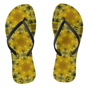 Chinelos Fractal amarelo-sol