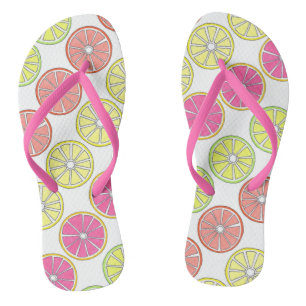 Chinelos Fruta tropical Laranja Limão Limão Torno de Torno