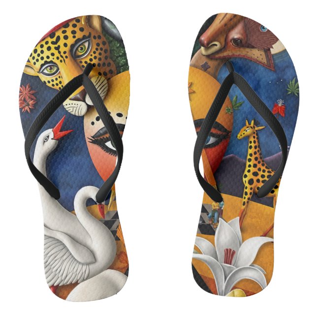 Chinelos full color 3D (Pé da cama)