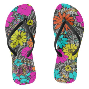 Chinelos Fusão de moda floral
